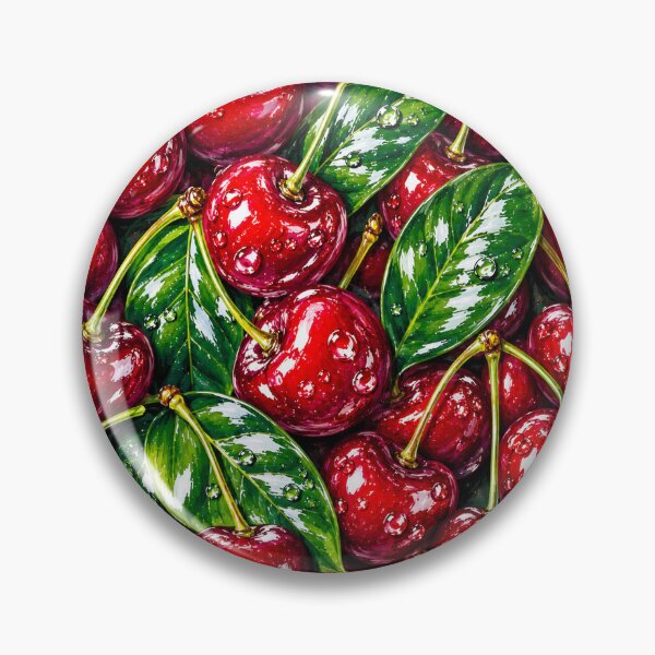 Item preview, Juicy Red Cherry Fruit Pattern Print designed and sold by DjFreeq.
