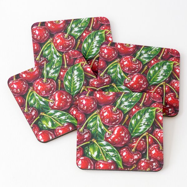 Item preview, Juicy Red Cherry Fruit Pattern Print designed and sold by DjFreeq.