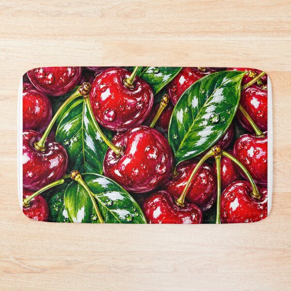 Item preview, Juicy Red Cherry Fruit Pattern Print designed and sold by DjFreeq.