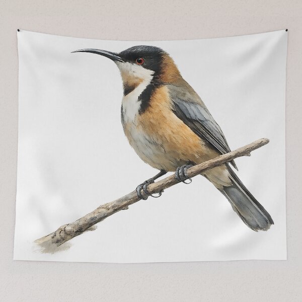 Item preview, Eastern Spinebill Watercolour Illustration designed and sold by Jaruart.