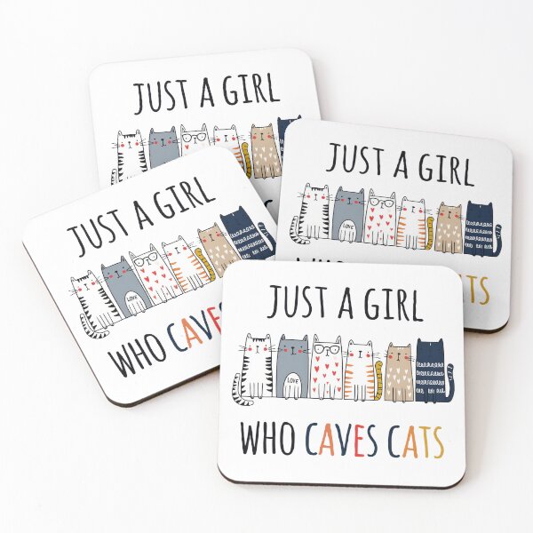 Item preview, Just a Girl Who Loves Cats Cute Cat Lover Typography designed and sold by Hoodybaba.