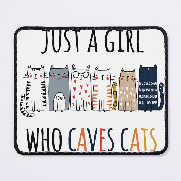 Item preview, Just a Girl Who Loves Cats Cute Cat Lover Typography designed and sold by Hoodybaba.