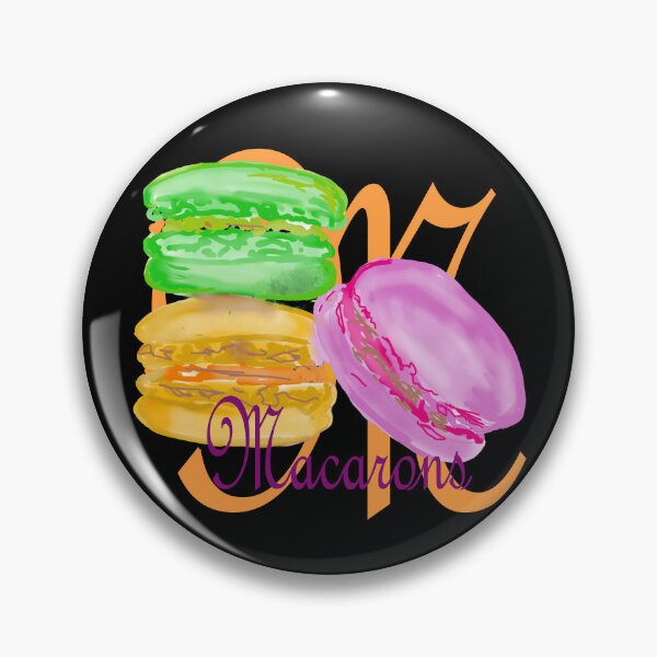 Item preview, Macarons Hand Drawn Colorful French Pastries  designed and sold by WikaKowalczyk.