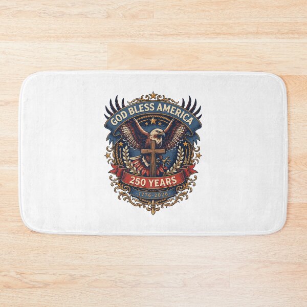 Item preview, God Bless America Eagle Cross 250 Years 1776-2026 Patriotic Semiquincentennial V4 designed and sold by DarylWelsh2024.