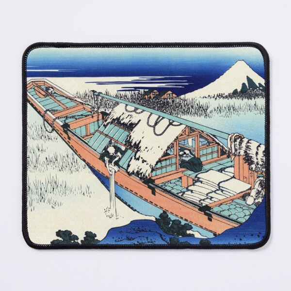 Item preview, Hokusai Ushibori in Jōshū Thirty Six Views of Mount Fuji Vintage Ukiyo-e Print designed and sold by vekotpu.