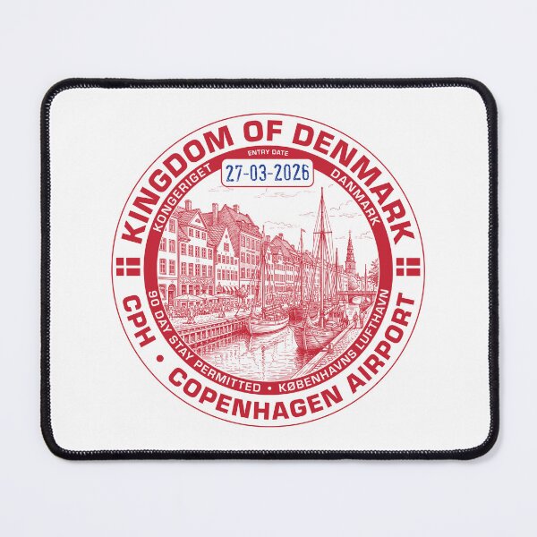 Item preview, Passport Stamp - Copenhagen, Denmark designed and sold by travelwitheric.