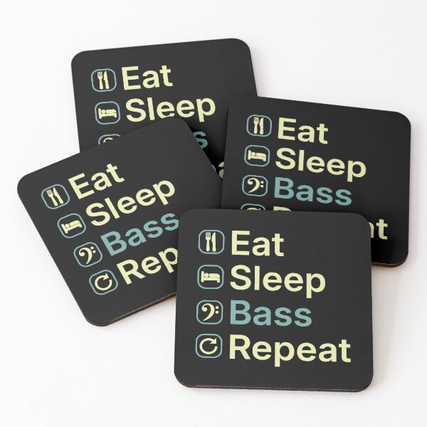 Item preview, Eat Sleep Bass Repeat Funny Bass Player Gift designed and sold by clickbongski.