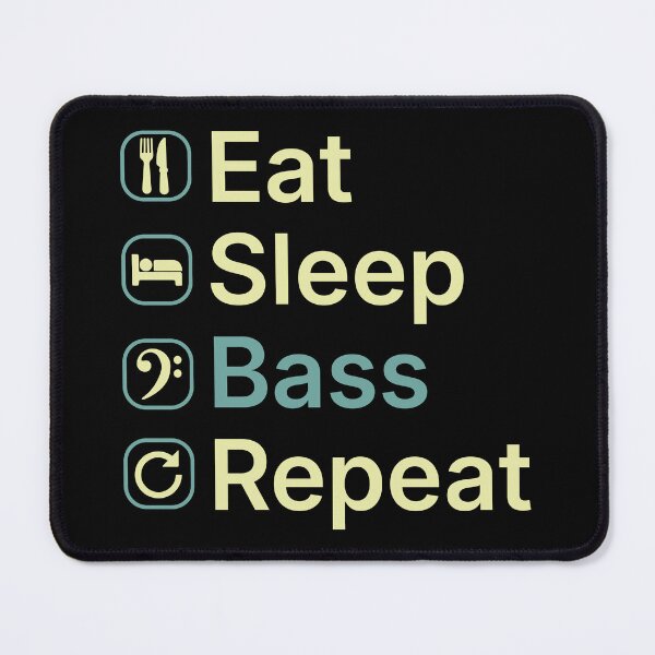 Item preview, Eat Sleep Bass Repeat Funny Bass Player Gift designed and sold by clickbongski.