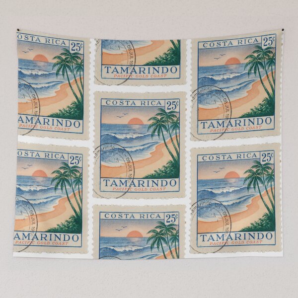 Item preview, Tamarindo Costa Rica Pacific Coast Postage Stamp Sticker designed and sold by stickercuffs.