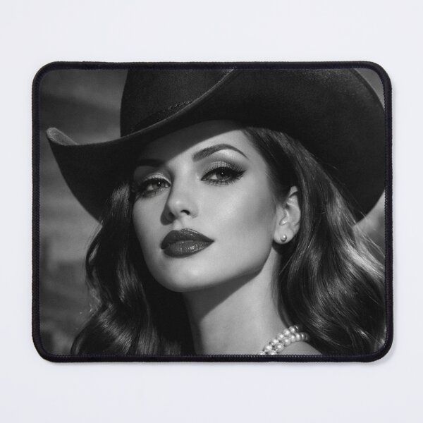 Item preview, Shadows of Desire - Vintage Western Noir Cowgirl Wall Art designed and sold by Bela Ambrus.