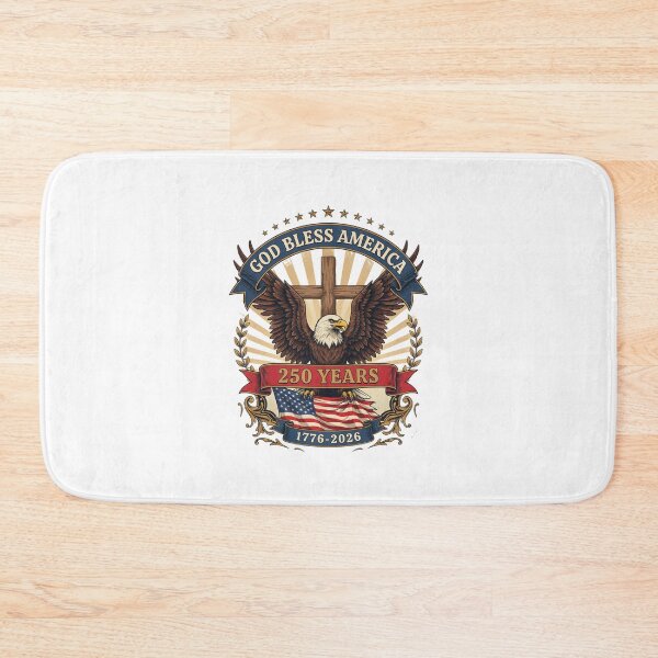Item preview, God Bless America Eagle Cross 250 Years 1776-2026 Patriotic Semiquincentennial V5 designed and sold by DarylWelsh2024.