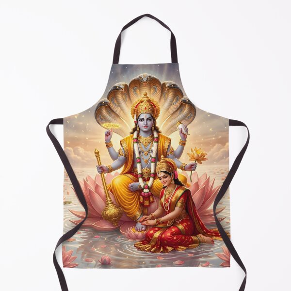Item preview, Lord Vishnu Goddess Lakshmi Spiritual Wall Art designed and sold by hutofdesigns.