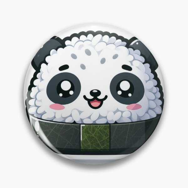 Item preview, Kawaii Panda Onigiri Sticker | Cute Japanese Rice Ball designed and sold by PastelPawsArt.