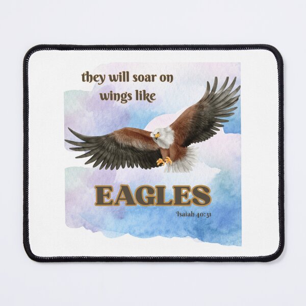Item preview, Isaiah 40:31 Eagle Christian Design | They Will Soar on Wings Like Eagles | Inspirational Bible Verses | Faith-Based Christian Gift designed and sold by PureHopeStudio.