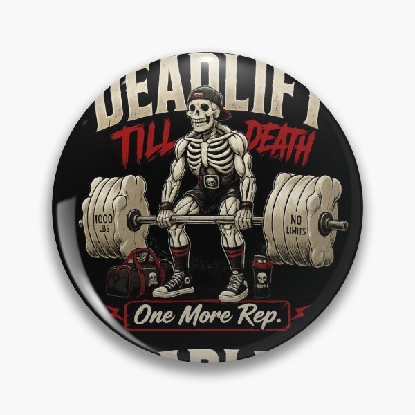 Item preview, Deadlift Till Death Funny Skeleton Gym Lover Weightlifting T-Shirt designed and sold by Ecocrushstudio.