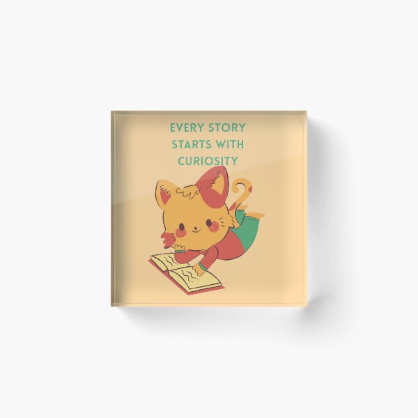 Item preview, Every story starts with curiosity designed and sold by creativityisfun.