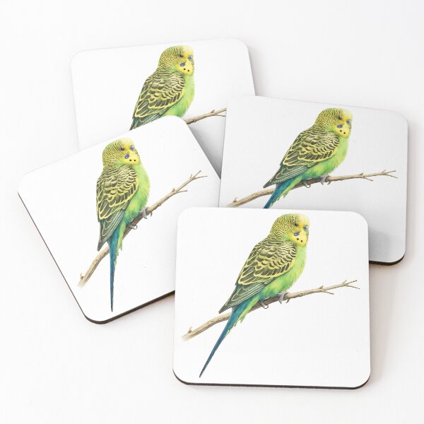 Item preview, Wild Budgerigar Watercolour Painting designed and sold by Jaruart.