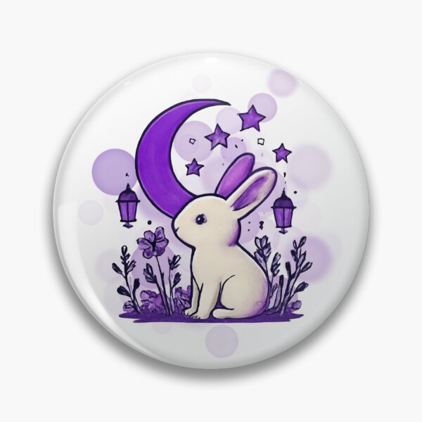 Item preview, Moonlight Rabbit Celestial Cottagecore designed and sold by iamKRUK.