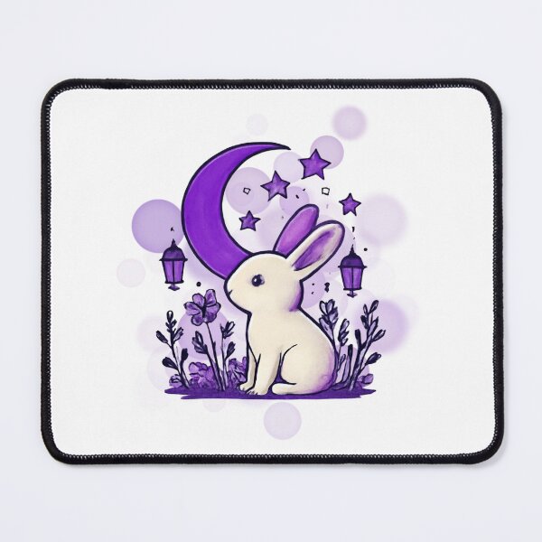 Item preview, Moonlight Rabbit Celestial Cottagecore designed and sold by iamKRUK.