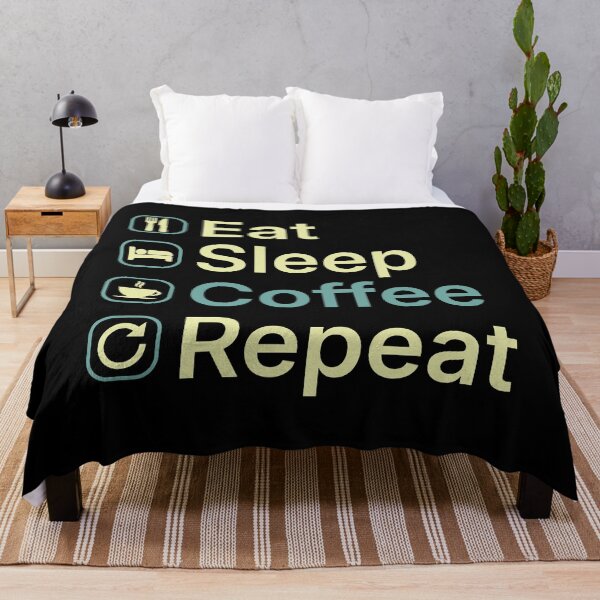 Item preview, Eat Sleep Coffee Repeat Funny Coffee Lover Gift designed and sold by clickbongski.