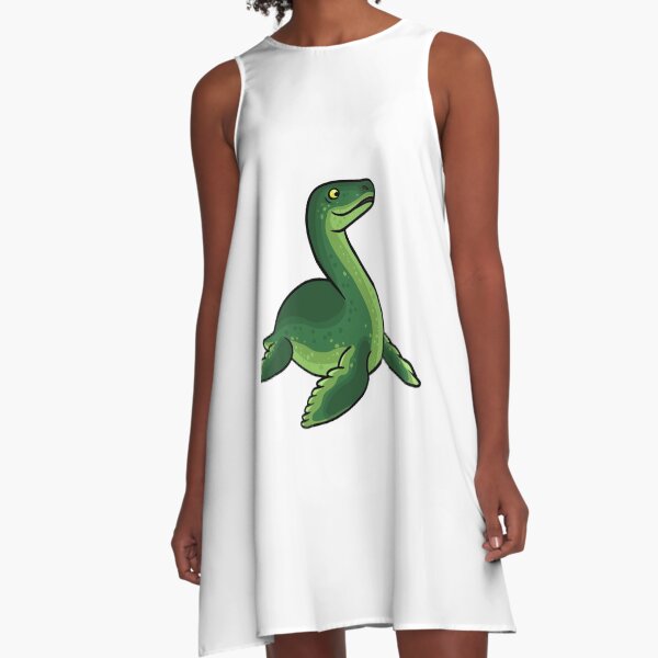 Plesiosaur - Crypto Cuties A-Line Dress