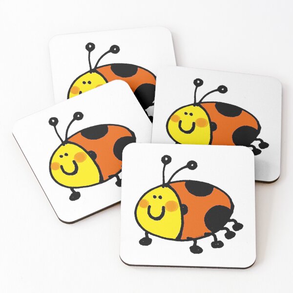 Item preview, cute smiling ladybug cartoon designed and sold by CuteCartoon.