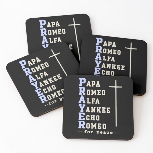 Item preview, Veteran Alphabet Prayer for Peace Christian Cross designed and sold by PixelBlob.