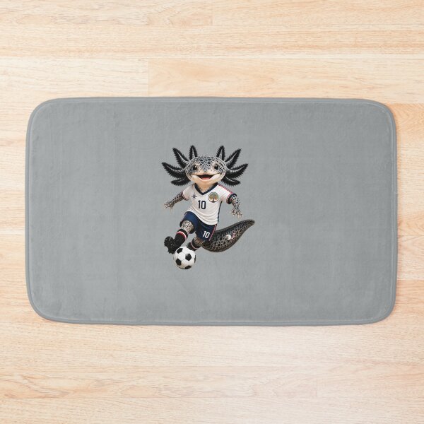Item preview, Cute Axolotl Soccer Player Mascot – Number 10 Football Fan Cartoon designed and sold by MonsoonInkX.