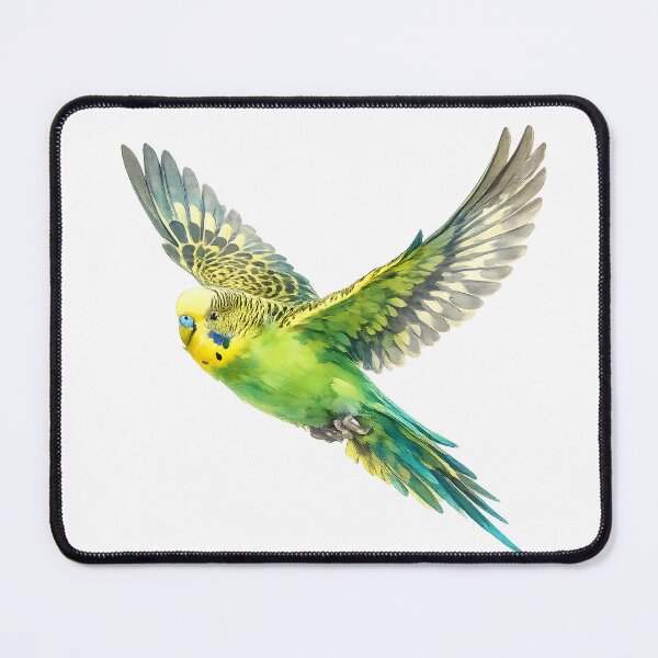Item preview, Budgerigar in Flight Watercolour designed and sold by Jaruart.