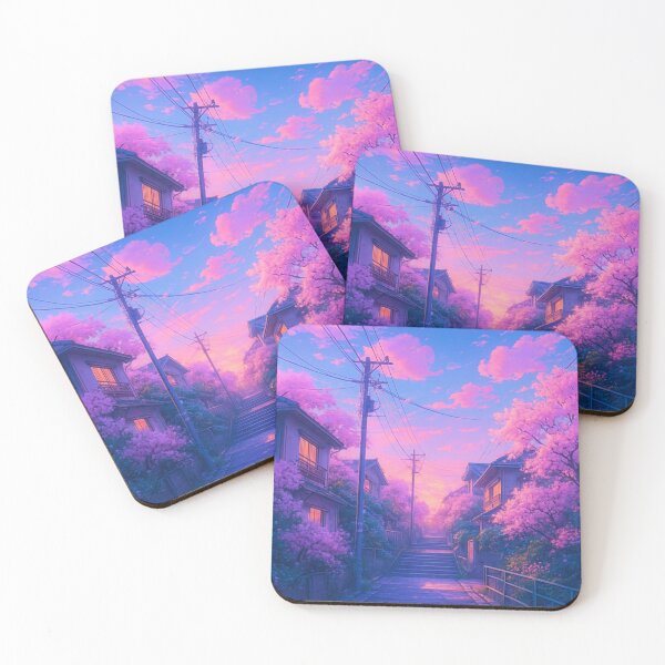 Item preview, Pastel Skies: Dreamy Lofi Anime Alleyway designed and sold by IswaryaSankar.