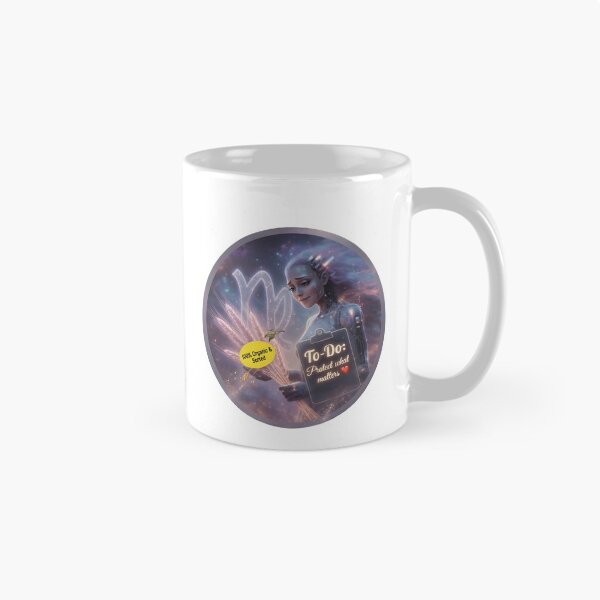 Item preview, Virgo Cyber Goddess To-Do List Protect What Matters Art designed and sold by Zodiac Celestial Art.