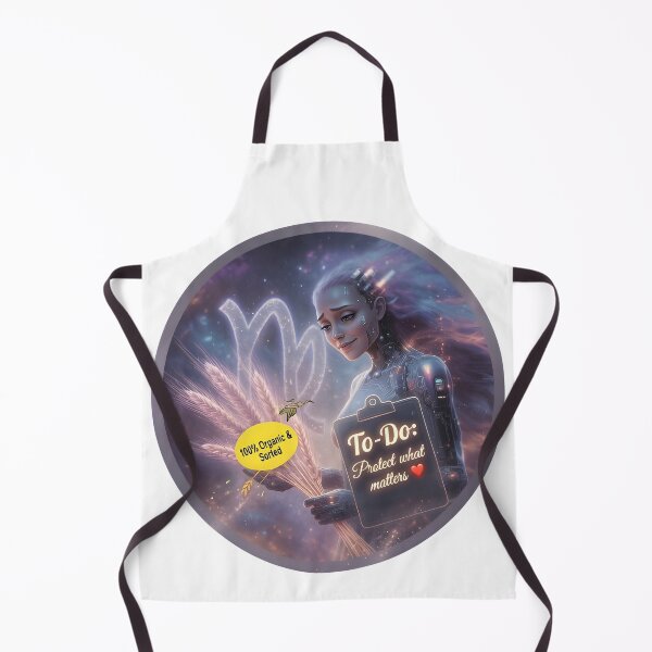Item preview, Virgo Cyber Goddess To-Do List Protect What Matters Art designed and sold by Zodiac Celestial Art.