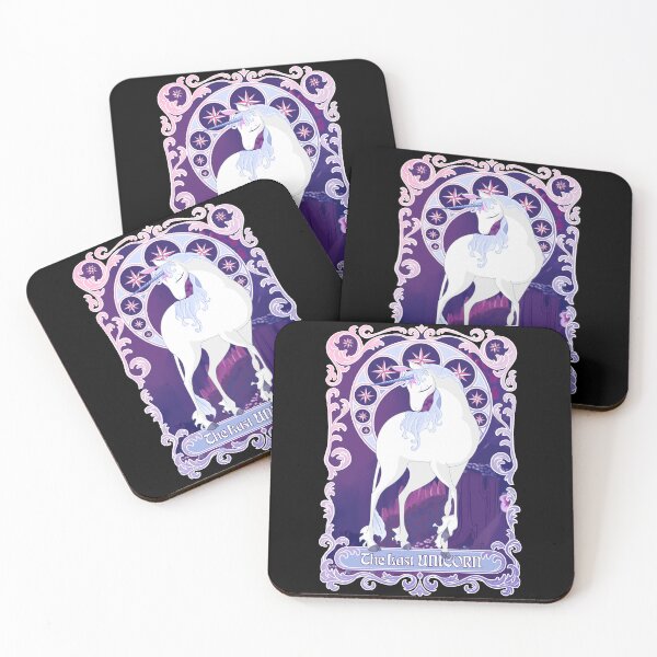 Item preview, The Last Unicorn - Art Nouveau - White Frame designed and sold by nubedetormenta.