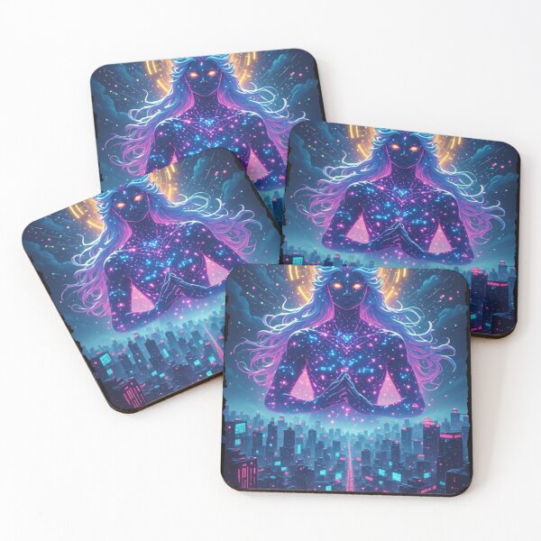 Item preview, Neon Ascendant: Digital Goddess designed and sold by halibutgoatramb.