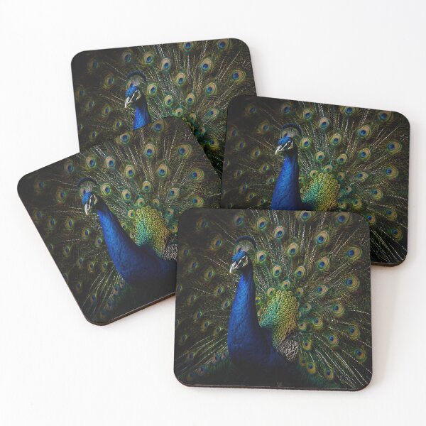 Item preview, Majestic Peacock Portrait – Elegant Peacock Feather Wall Art designed and sold by ApexAnimal Art.