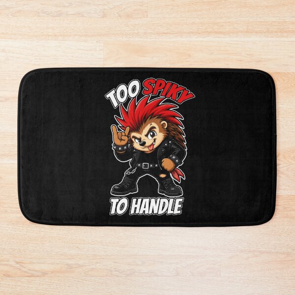 Item preview, Too Spiky To Handle Punk Hedgehog Mascot designed and sold by Karma Design.