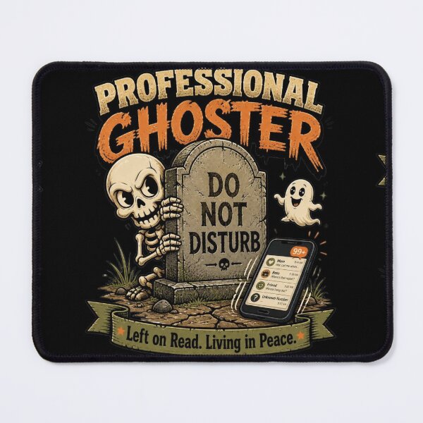 Item preview, Professional Ghoster Funny Skeleton Left on Read Introvert T-Shirt designed and sold by Ecocrushstudio.