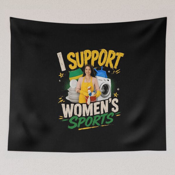 Item preview, I Support Women's Sports Feminist Empowerment Activist designed and sold by SkeletonsDanger.