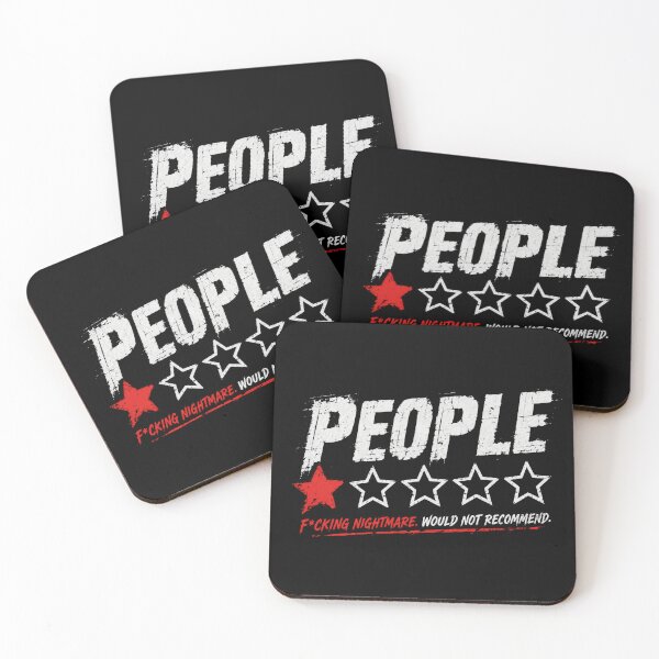 Item preview, People F*cking Nightmare. Would Not Recommend. Misanthrope Introvert Humor designed and sold by SkeletonsDanger.