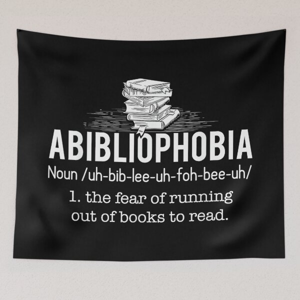 Item preview, Abibliophobia - Funny Reading Bookworm Reader Gift designed and sold by CherylCGarrison.