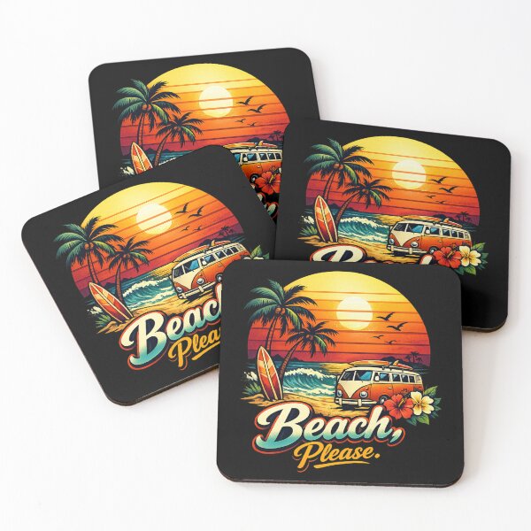Item preview, Beach, Please. Retro Summer Sunset Funny Beach Vacation Design designed and sold by Ladys-Gents.