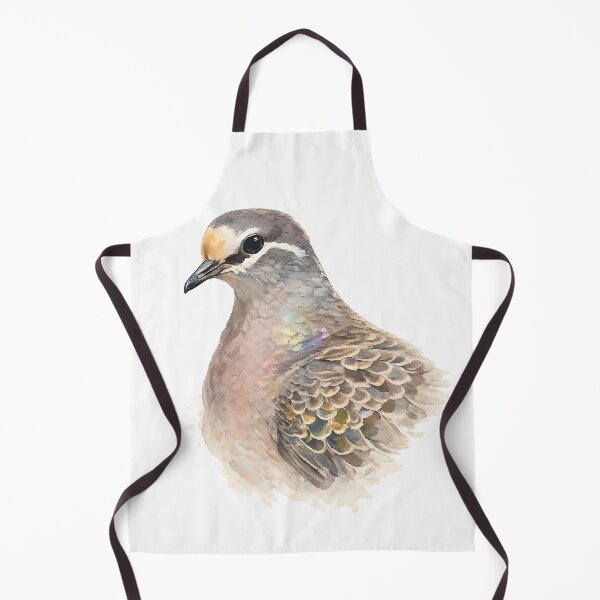 Artikelvorschau, Common Bronzewing Portrait Watercolour entworfen und verkauft von Jaruart.