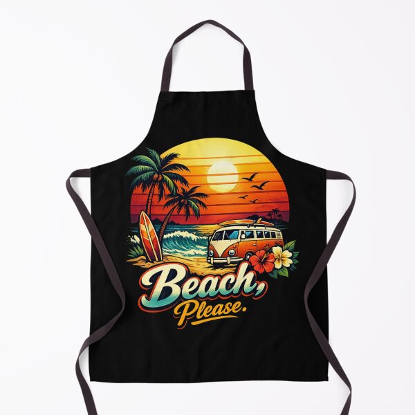 Item preview, Beach, Please. Retro Summer Sunset Funny Beach Vacation Design designed and sold by Ladys-Gents.