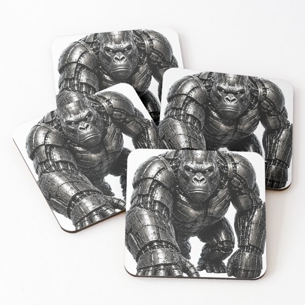Item preview, Steel Gorilla V3 – Industrial Metal Gorilla | Steel Beast Mechanical Titan designed and sold by SteelCoat Studio.