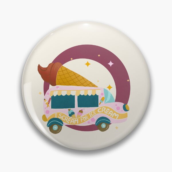 Item preview, Retro Chocolate Ice Cream Truck  designed and sold by Home Cyn Home.