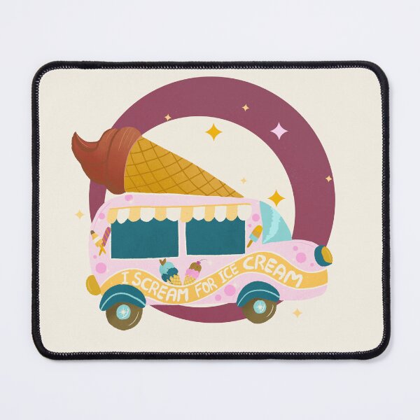 Item preview, Retro Chocolate Ice Cream Truck designed and sold by Home Cyn Home.