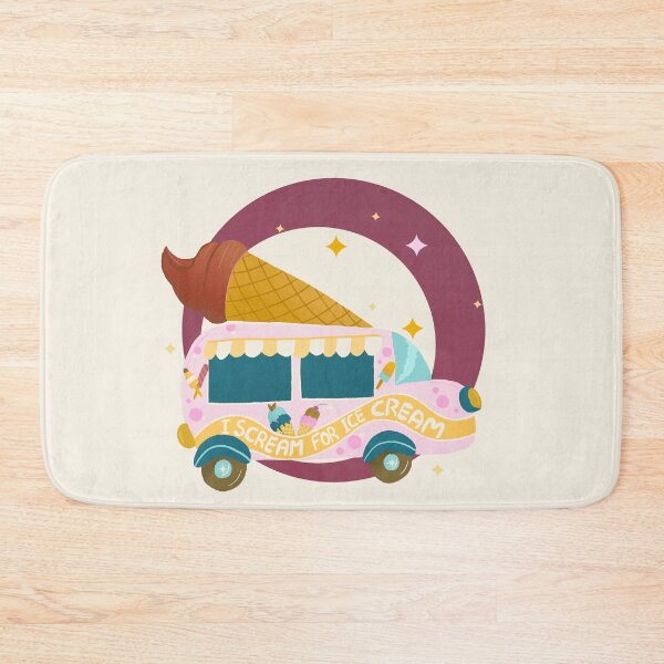 Item preview, Retro Chocolate Ice Cream Truck  designed and sold by Home Cyn Home.