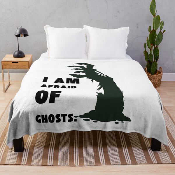 Item preview, I Am Afraid of Ghosts Boo Funny Halloween Ghost T-Shirt Design designed and sold by Wirath Shop.