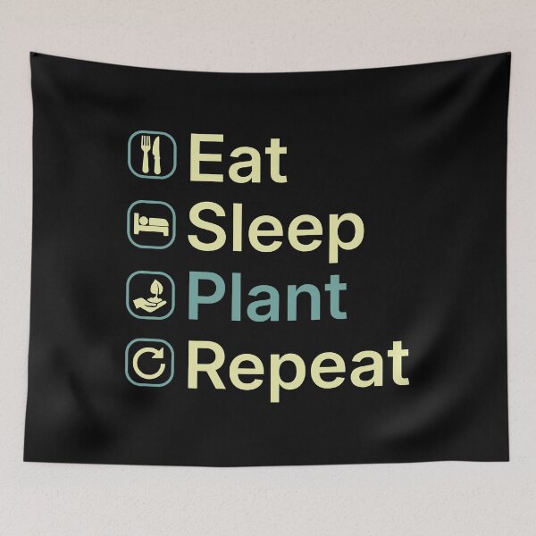 Item preview, Eat Sleep Plant Repeat Funny Plant Lover Gift designed and sold by clickbongski.