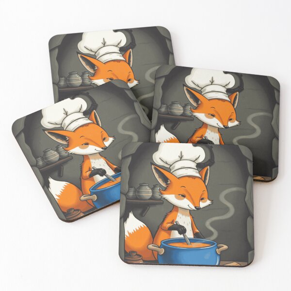 Item preview, Chef Fox Cooking Soup designed and sold by ArtisticWild.